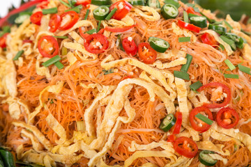 Fried rice Vermicilli noodles. Thai food