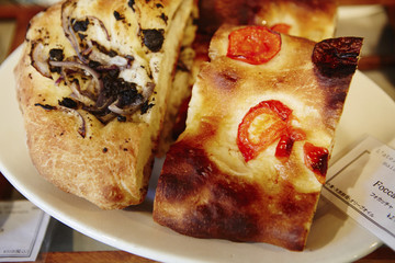 breads on a plate