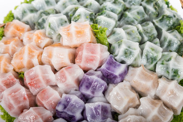 Garlic Chive Dumplings or Chinese Chive Dumplings, steamed chives dumplings