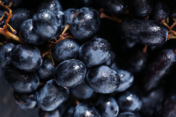 Ripe sweet grapes, closeup