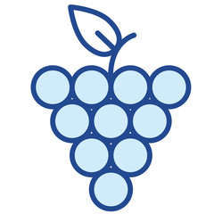 Weintrauben, Trauben Vector Icon Illustration