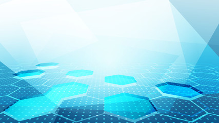 Abstract blue light and shade creative technology background. Vector illustration.