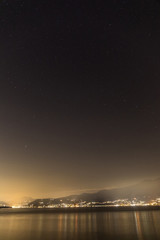 Fototapeta na wymiar Sternenhimmel über den Gardasee