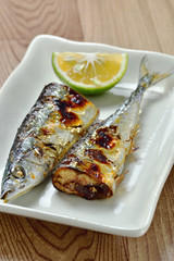 秋の味　秋刀魚