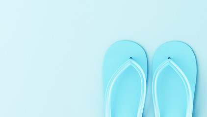 3d flip flops. Summer concept