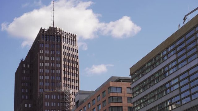 Famous Kollhoff Tower with brick facade at Potsdamer Platz in Berlin
