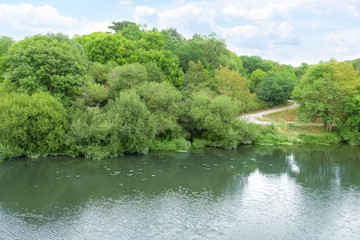 Fototapeta premium Beautiful view of calm river in countryside