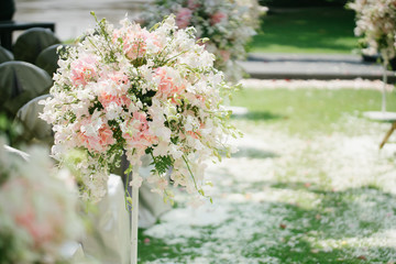 Outdoor wedding ceremony