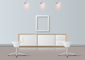 Vector Realistic relaxation room