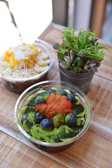 fruit salad of Sambazon Acai Cafe