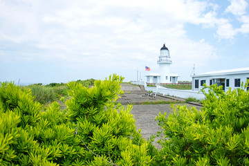 Cape Santiago Lighthouse, Gongliao District, New Taipei City, Taiwan.