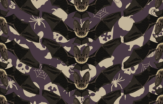 Halloween seamless pattern. Digital pattern for Halloween design Perfect for decoration, wrapping papers, greeting cards, web page background.