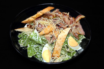 Caesar salad with chicken