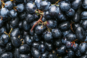 Ripe sweet grapes as background