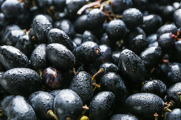 Ripe sweet grapes as background