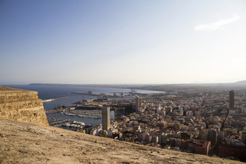 view of alicante castle