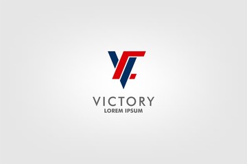 VC lettering logo for Victory