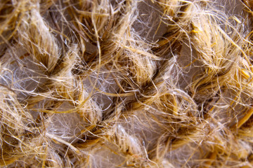 Brown fabric background macro