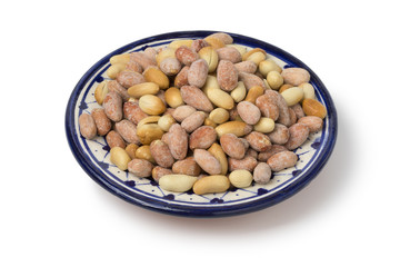 Bowl with traditional Moroccan roasted peanuts