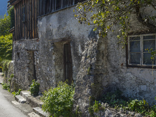 Fototapeta na wymiar Old House in Hallstatt, Austria, Europe