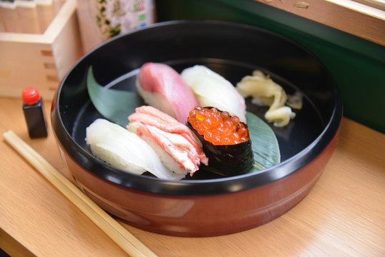 sashimi box lunch of Belles montagnes et mer