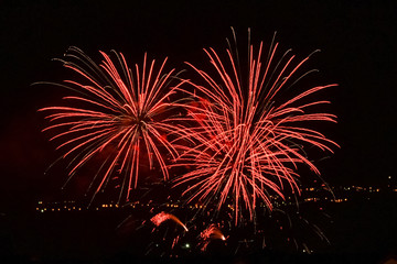 Fireworks at night, celebration