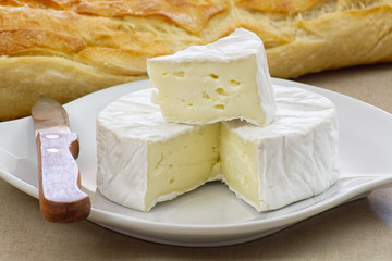 cheese on wooden board