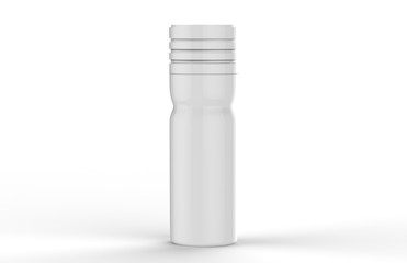 Perfume Deodorant Body Spray, Mock Up Template On Isolated White Background, Ready For Design Presentation, 3D Illustration