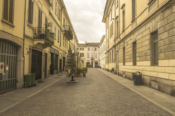 Vigevano street center Italy