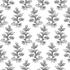 Fototapeta na wymiar leaf seamless pattern isolated on white background