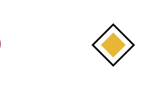 Verkehrsschilder Animation Karussell