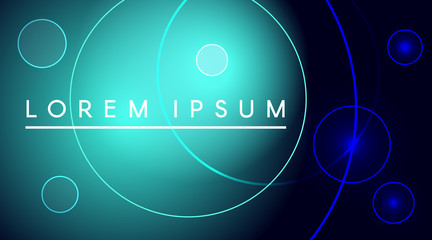 Minimal poster cover with modern light blue color