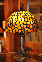 amber table lamp. a souvenir from the amber stone