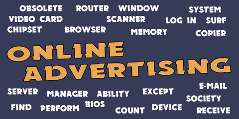 ONLINE ADVERTISING Web and tags cloud