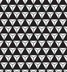 Seamless abstract geometric triangle form facet pattern. Triangle texture background.