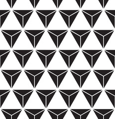 Fototapeta premium Seamless abstract geometric triangle form facet pattern. Triangle texture background.