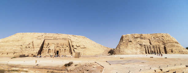 Abu Simbel, the Great Temple of Ramesses II and Small Temple of Nefertari, Egypt