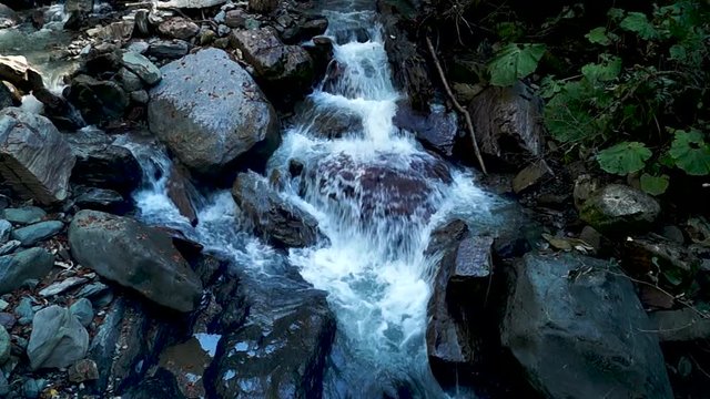 Сascade of waterfalls Rosa Khutor