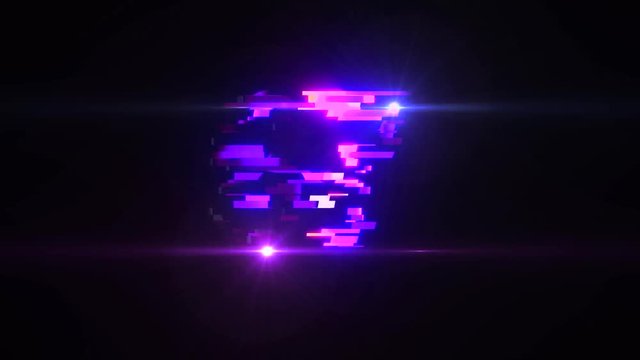 colorful futuristic laser glitch interference countdown numbers from 10 to 1 new dynamic holiday joyful techno video footage