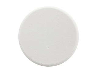 powder puff for makeup isolated on white background
