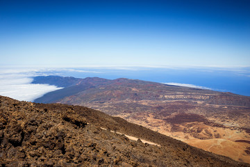 Fototapeta na wymiar Beautiful landscape of Teide national park, Tenerife, Canary island, Spain