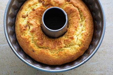 Delicious new baked cake