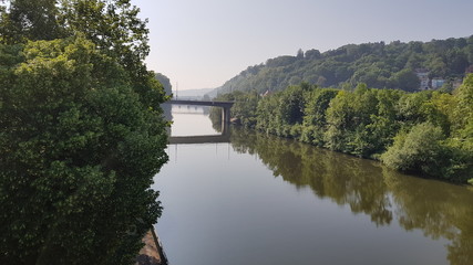 Fototapeta na wymiar Neckar in Esslingen