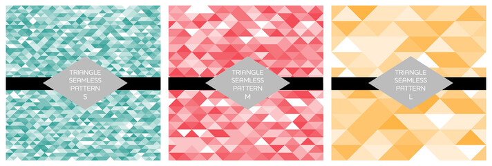 set of seamless geometric patterns