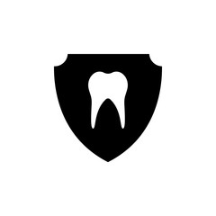 Tooth protection, shield icon. Element of dentistry. Premium quality graphic design icon. Signs and symbols collection icon for websites, web design, mobile app