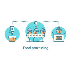 Food processing concept icon