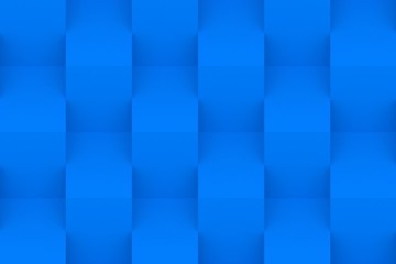 Blue Geometric Abstract Background. 3D Render Background