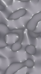 Graphic illustration - liquid pattern gray color. Modern abstract background. Design wallpaper. 3D illustration