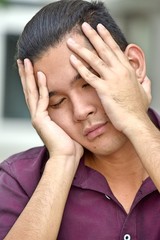 Fototapeta premium Anxious Young Person