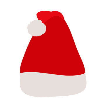vector isolated santa claus hat